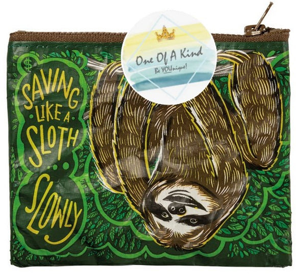 Zipper Wallet - Saving Like A Sloth Slowly
