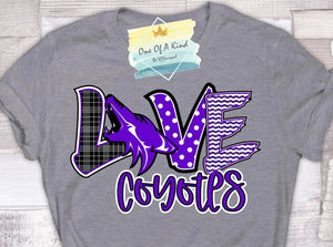 Love Coyotes Tshirt