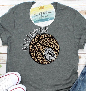 Howe Bulldogs Leopard Basketball Tshirt
