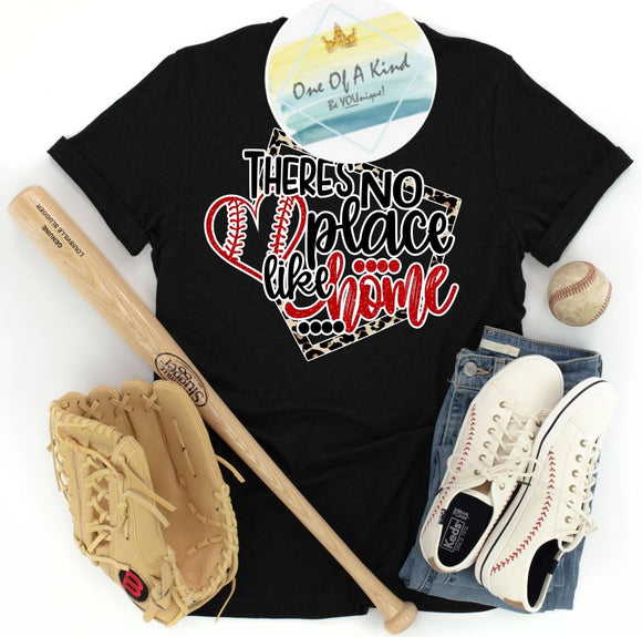No Place Like Home Baseball Tshirt