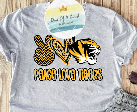 Peace Love Tigers Toddler/Youth Tshirt