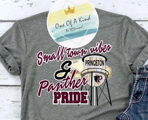 Small Town Vibes Princeton Panthers Tshirt
