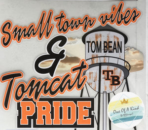 Small Town Vibes Tom Bean Tomcats Tshirt