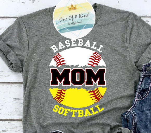 Softball Baseball Mom Tshirt