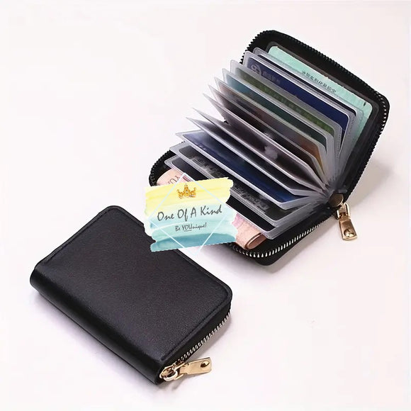 Minimalist Zipper Credit Card Holder Wallet
