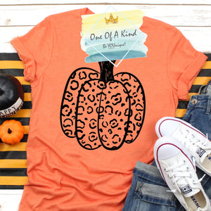 Black Leopard Pumpkin Tshirt