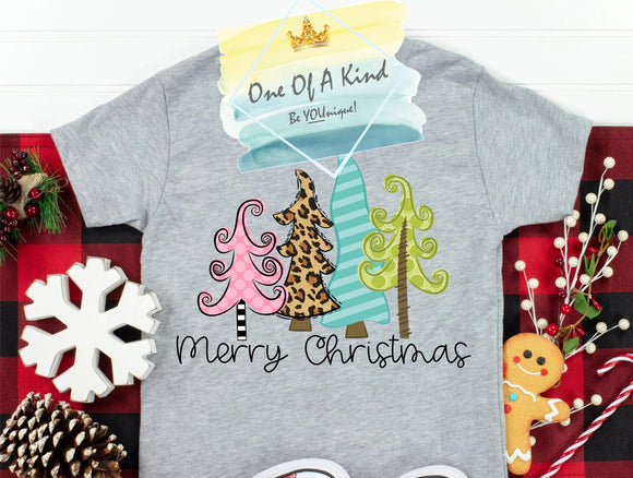 Oh Christmas Funky Tree Youth Tshirt