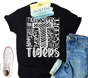 Tigers Typography Tshirt