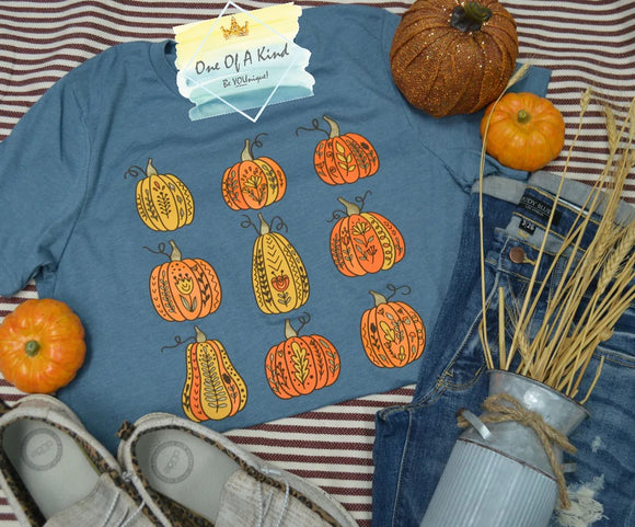 PRE-ORDER - Fancy Fall Pumpkins Tshirt