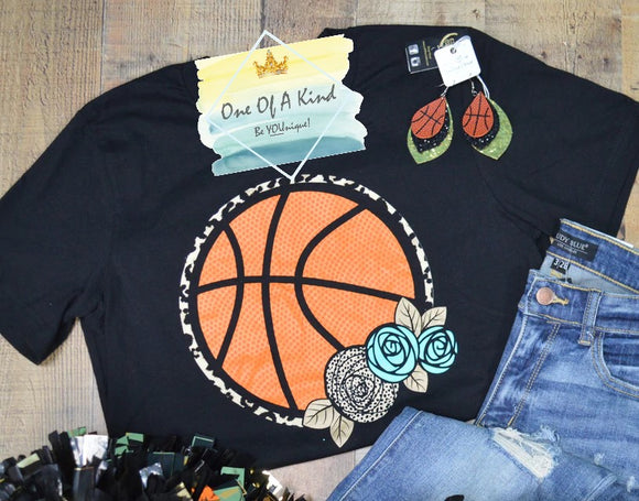 PRE-ORDER - Floral Basketball Youth Tshirt