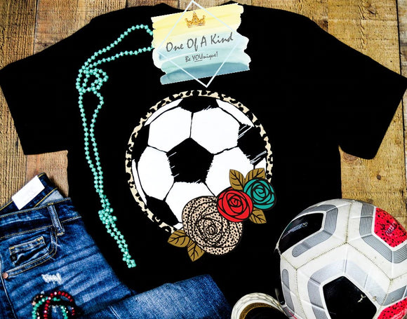 PRE-ORDER - Floral Soccer Youth Tshirt