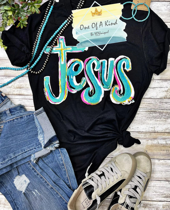 Hand Painted Jesus Tshirt
