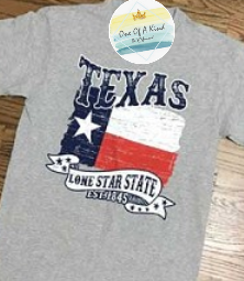 Vintage Texas Lone Star State Tshirt